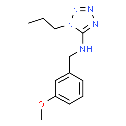 ChemSpider 2D Image | N-(3-Methoxybenzyl)-1-propyl-1H-tetrazol-5-amine | C12H17N5O