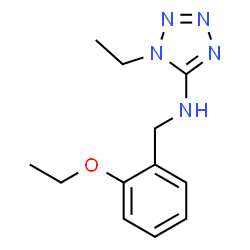 ChemSpider 2D Image | N-(2-Ethoxybenzyl)-1-ethyl-1H-tetrazol-5-amine | C12H17N5O