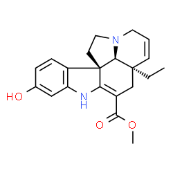 ChemSpider 2D Image | 11-Hydroxytabersonine | C21H24N2O3