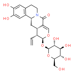 ChemSpider 2D Image | Demethylalangiside | C24H29NO10