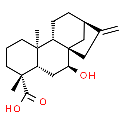 ChemSpider 2D Image | (5beta,7beta,8alpha,9beta,10alpha,13alpha)-7-Hydroxykaur-16-en-18-oic acid | C20H30O3
