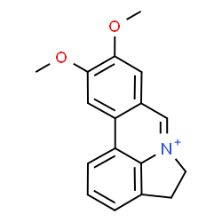 ChemSpider 2D Image | 9,10-Dimethoxy-1,2,3,6,7,12,15,16-octadehydrogalanthan-6-ium | C17H16NO2