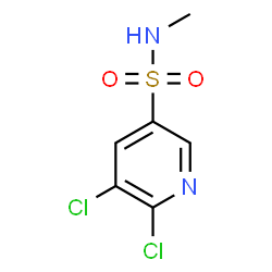 ChemSpider 2D Image | 5,6-Dichloro-N-methyl-3-pyridinesulfonamide | C6H6Cl2N2O2S