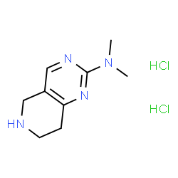 ChemSpider 2D Image | N,N-Dimethyl-5,6,7,8-tetrahydropyrido[4,3-d]pyrimidin-2-amine dihydrochloride | C9H16Cl2N4