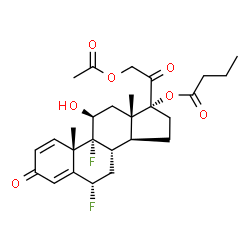 ChemSpider 2D Image | Difluprednate | C27H34F2O7