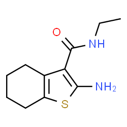 ChemSpider 2D Image | 2-Amino-N-ethyl-4,5,6,7-tetrahydro-1-benzothiophene-3-carboxamide | C11H16N2OS