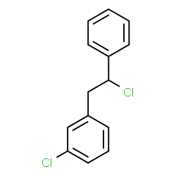 ChemSpider 2D Image | 1-Chloro-3-(2-chloro-2-phenylethyl)benzene | C14H12Cl2