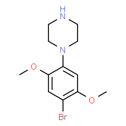 ChemSpider 2D Image | 1-(4-Bromo-2,5-dimethoxyphenyl)piperazine | C12H17BrN2O2