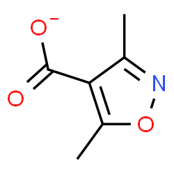 ChemSpider 2D Image | 3,5-Dimethyl-1,2-oxazole-4-carboxylate | C6H6NO3