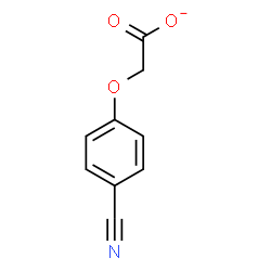 ChemSpider 2D Image | (4-Cyanophenoxy)acetate | C9H6NO3