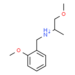 ChemSpider 2D Image | 1-Methoxy-N-(2-methoxybenzyl)-2-propanaminium | C12H20NO2