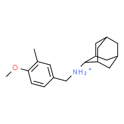 ChemSpider 2D Image | N-(4-Methoxy-3-methylbenzyl)-2-adamantanaminium | C19H28NO