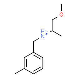 ChemSpider 2D Image | 1-Methoxy-N-(3-methylbenzyl)-2-propanaminium | C12H20NO