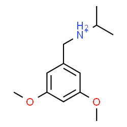 ChemSpider 2D Image | N-(3,5-Dimethoxybenzyl)-2-propanaminium | C12H20NO2