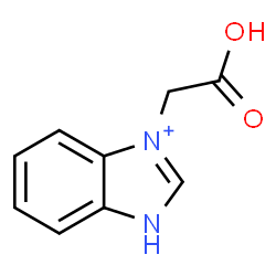 ChemSpider 2D Image | 3-(Carboxymethyl)-1H-benzimidazol-3-ium | C9H9N2O2