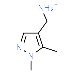 ChemSpider 2D Image | (1,5-Dimethyl-1H-pyrazol-4-yl)methanaminium | C6H12N3
