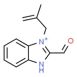 ChemSpider 2D Image | 2-Formyl-3-(2-methyl-2-propen-1-yl)-1H-benzimidazol-3-ium | C12H13N2O