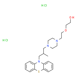 ChemSpider 2D Image | Dixyrazine dihydrochloride | C24H35Cl2N3O2S