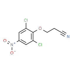 ChemSpider 2D Image | 3-(2,6-Dichloro-4-nitrophenoxy)propanenitrile | C9H6Cl2N2O3