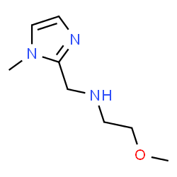 ChemSpider 2D Image | 2-Methoxy-N-[(1-methyl-1H-imidazol-2-yl)methyl]ethanamine | C8H15N3O