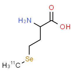 ChemSpider 2D Image | 2-Amino-4-[(~11~C)methylselanyl]butanoic acid | C411CH11NO2Se