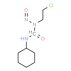 ChemSpider 2D Image | 1-(2-Chloroethyl)-3-cyclohexyl-1-nitroso(~11~C)urea | C811CH16ClN3O2