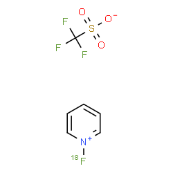 ChemSpider 2D Image | 1-(~18~F)Fluoropyridinium trifluoromethanesulfonate | C6H5F318FNO3S