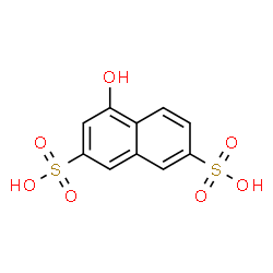ChemSpider 2D Image | 1-Naphthol-3,6-disulfonic acid | C10H8O7S2
