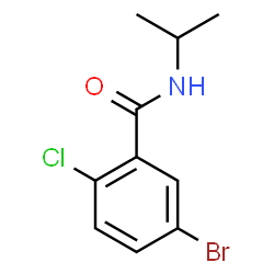 ChemSpider 2D Image | 5-Bromo-2-chloro-N-isopropylbenzamide | C10H11BrClNO