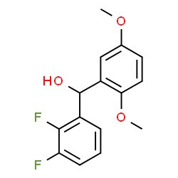 ChemSpider 2D Image | (2,3-Difluorophenyl)(2,5-dimethoxyphenyl)methanol | C15H14F2O3