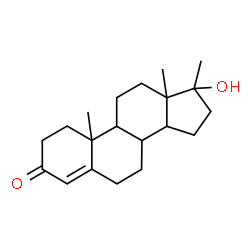 ChemSpider 2D Image | 17-Hydroxy-17-methylandrost-4-en-3-one | C20H30O2