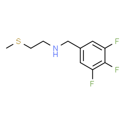 ChemSpider 2D Image | 2-(Methylsulfanyl)-N-(3,4,5-trifluorobenzyl)ethanamine | C10H12F3NS