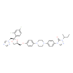 ChemSpider 2D Image | Saperconazole | C35H38F2N8O4