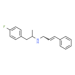 ChemSpider 2D Image | (2E)-N-[1-(4-Fluorophenyl)-2-propanyl]-3-phenyl-2-propen-1-amine | C18H20FN