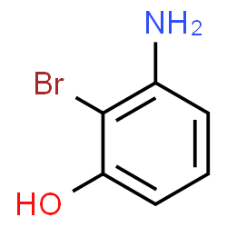 ChemSpider 2D Image | 3-Amino-2-bromophenol | C6H6BrNO