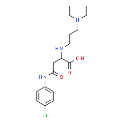 ChemSpider 2D Image | N-(4-Chlorophenyl)-N~2~-[3-(diethylamino)propyl]asparagine | C17H26ClN3O3