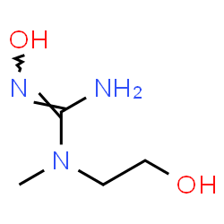 ChemSpider 2D Image | 2-Hydroxy-1-(2-hydroxyethyl)-1-methylguanidine | C4H11N3O2