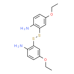 ChemSpider 2D Image | 2,2'-Disulfanediylbis(4-ethoxyaniline) | C16H20N2O2S2