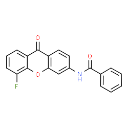 ChemSpider 2D Image | N-(5-Fluoro-9-oxo-9H-xanthen-3-yl)benzamide | C20H12FNO3