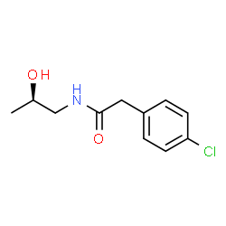 ChemSpider 2D Image | 2-(4-Chlorophenyl)-N-[(2R)-2-hydroxypropyl]acetamide | C11H14ClNO2