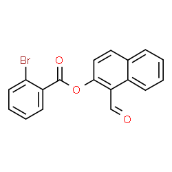 ChemSpider 2D Image | 1-Formyl-2-naphthyl 2-bromobenzoate | C18H11BrO3