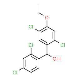ChemSpider 2D Image | (2,5-Dichloro-4-ethoxyphenyl)(2,4-dichlorophenyl)methanol | C15H12Cl4O2