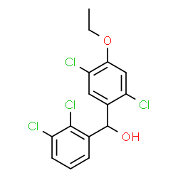 ChemSpider 2D Image | (2,5-Dichloro-4-ethoxyphenyl)(2,3-dichlorophenyl)methanol | C15H12Cl4O2