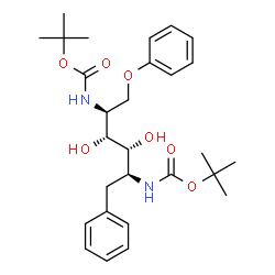 ChemSpider 2D Image | 1,2,5-Trideoxy-2,5-bis({[(2-methyl-2-propanyl)oxy]carbonyl}amino)-1-phenyl-6-O-phenyl-L-iditol | C28H40N2O7
