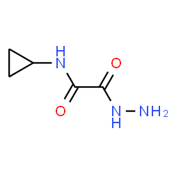 ChemSpider 2D Image | N-Cyclopropyl-2-hydrazino-2-oxoacetamide | C5H9N3O2