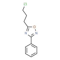 ChemSpider 2D Image | 5-(3-Chloropropyl)-3-phenyl-1,2,4-oxadiazole | C11H11ClN2O