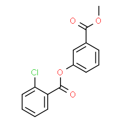 ChemSpider 2D Image | 3-(Methoxycarbonyl)phenyl 2-chlorobenzoate | C15H11ClO4