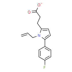 ChemSpider 2D Image | 3-[1-Allyl-5-(4-fluorophenyl)-1H-pyrrol-2-yl]propanoate | C16H15FNO2