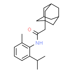 ChemSpider 2D Image | 2-(Adamantan-1-yl)-N-(2-isopropyl-6-methylphenyl)acetamide | C22H31NO