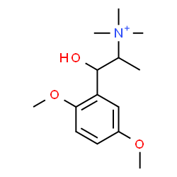 ChemSpider 2D Image | 1-(2,5-Dimethoxyphenyl)-1-hydroxy-N,N,N-trimethyl-2-propanaminium | C14H24NO3